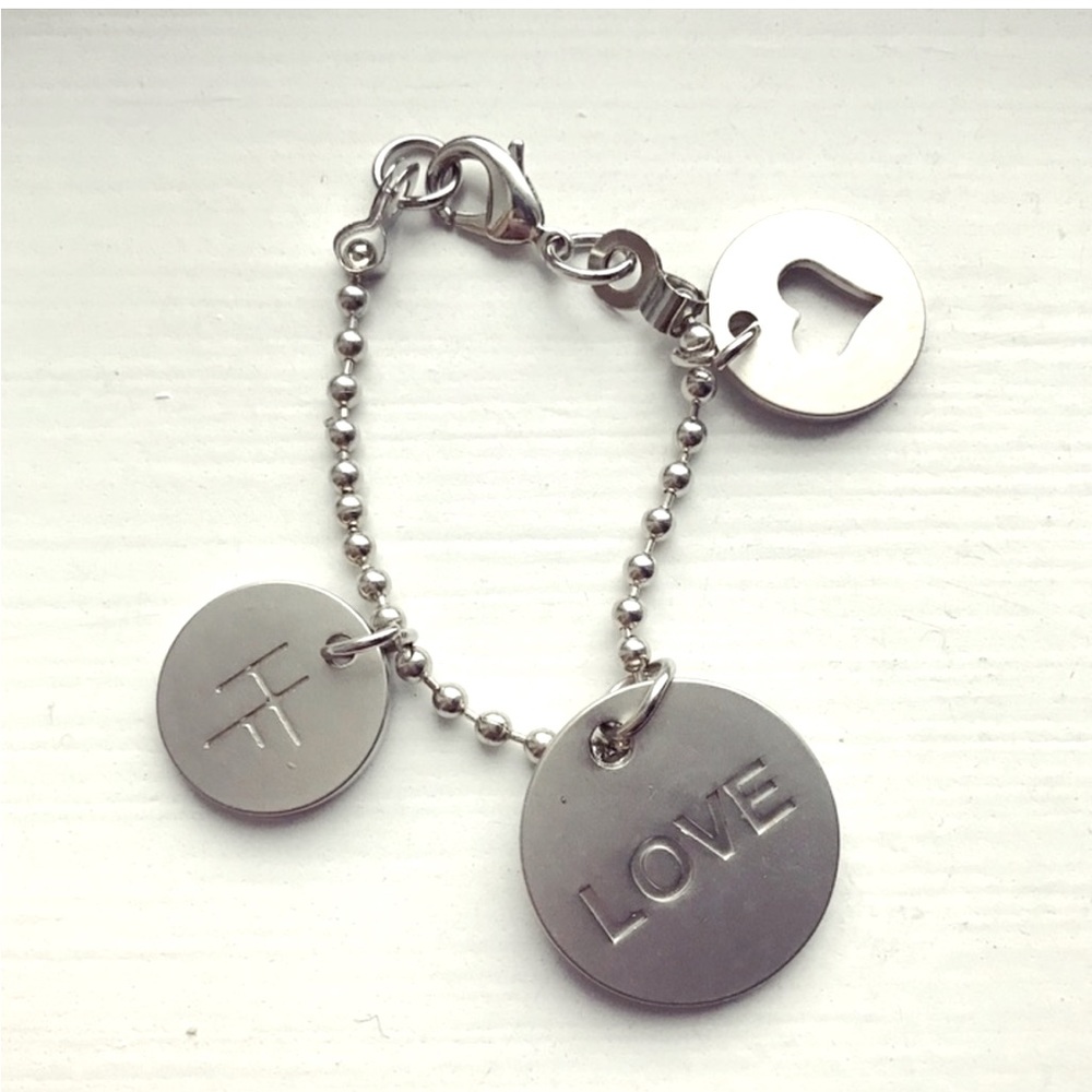 2 Helen Ficalora for Bloomingdales Heart Keychains